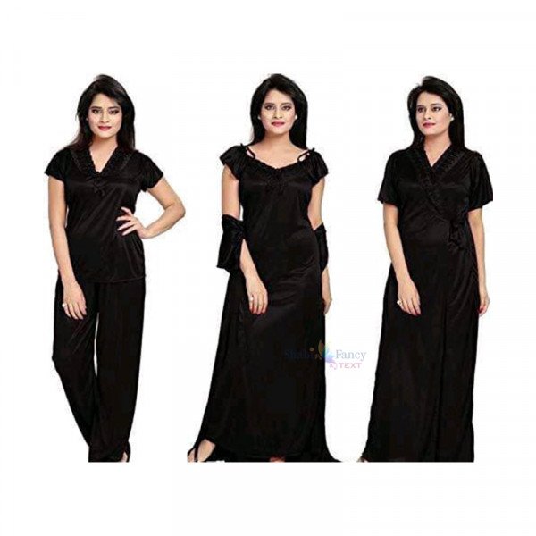 woman nightdresses combo - Black