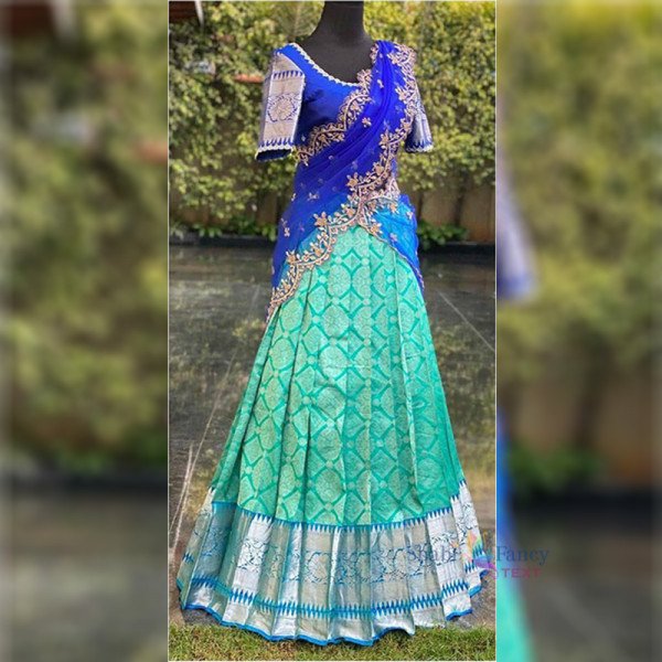 Half Saree Lehanga - Blue