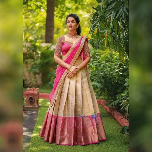 Half Saree Lehanga - Pink