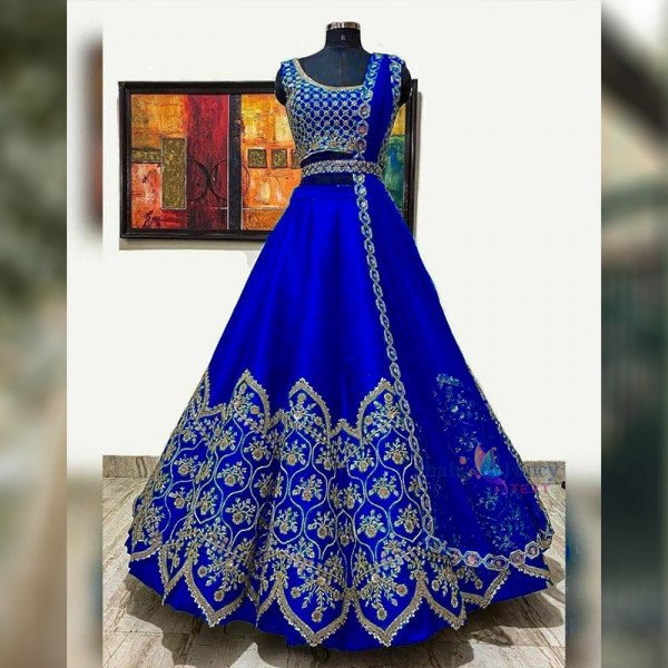 Half Saree Lehanga - Blue