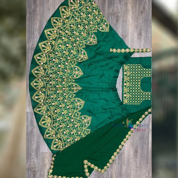 Half Saree Lehanga - Green