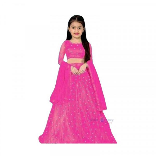 Princess Funky Kids Girls Lahengha Choli - Pink