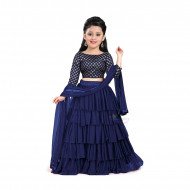 Kids Lehenga Choli - Blue