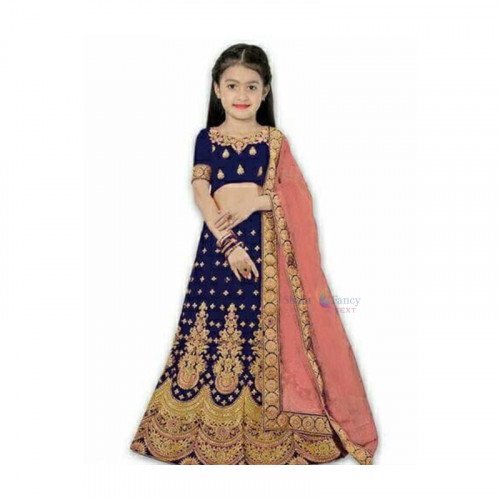 Lehenga Choli (6-8 Years) - Blue