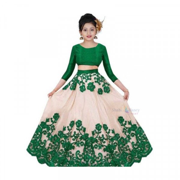 Tinkle Funky Lehenga Choli - Green