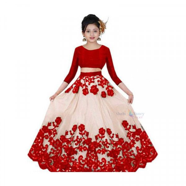 Tinkle Funky Lehenga Choli - Red