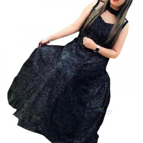 Chiffon Gown - Black Size - XL