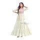 Party Wear Long Gown - White