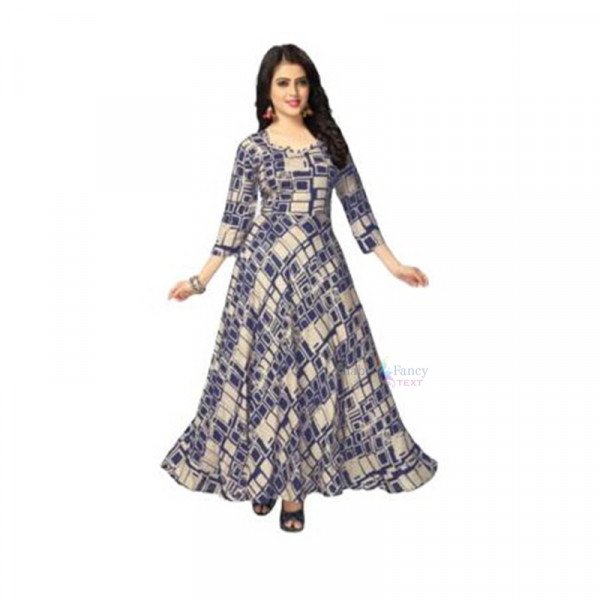 Rayon Long Anarkali Kurti