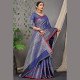 Kanika Silk Lichi Soft Saree - Blue