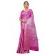 Kanika Silk Lichi Soft Saree - Pink