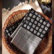 Kanjivaram Silk Saree - Black