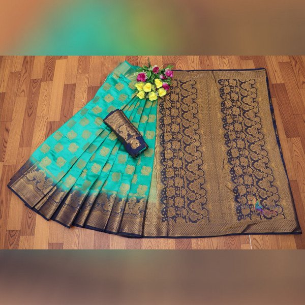 Kanjivaram Silk Saree - Green