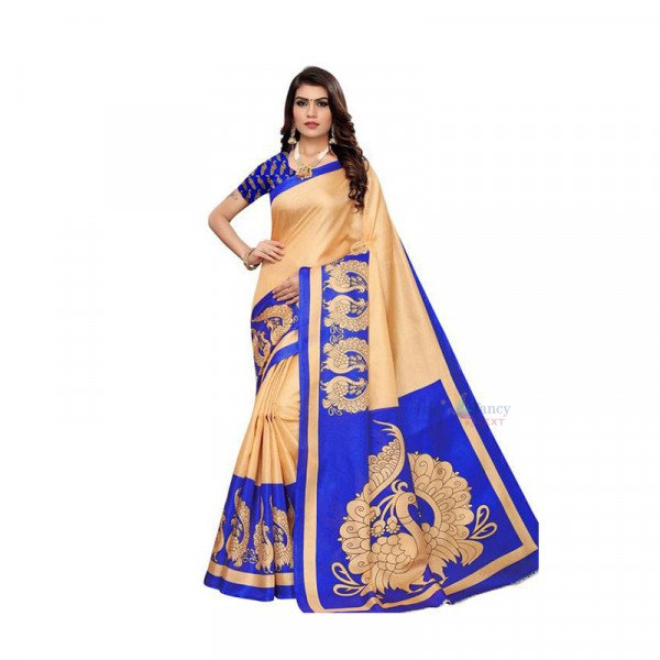 Khadi Silk Saree - Blue