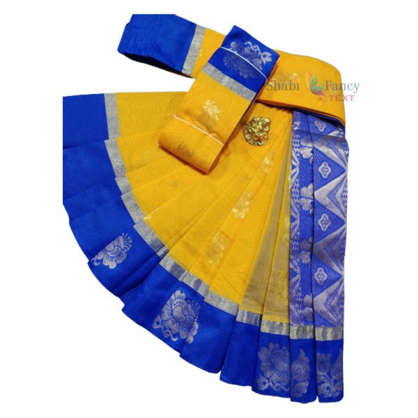 Kuppedem Silk Kotten Saree - Yellow 