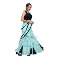 Party Wear Saree - Blue