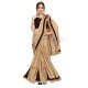 Party Wear Saree - Light Brown