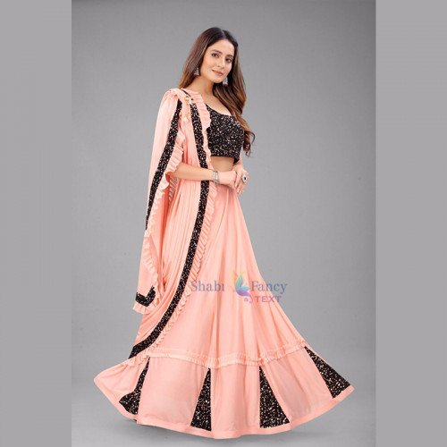 Party Wear Saree - Pink