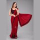 Party Wear Saree - Red