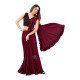 Party Wear Saree - Red