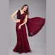 Party Wear Saree - Red