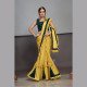 Party Wear Saree - Yellow