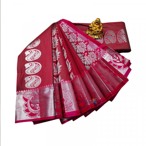 Samuthriga Art Soft Silk Saree - Red