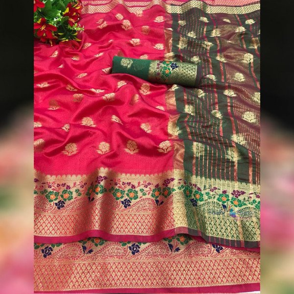 Soft Silk Saree - Red