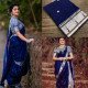 Soft Silk Saree - Blue