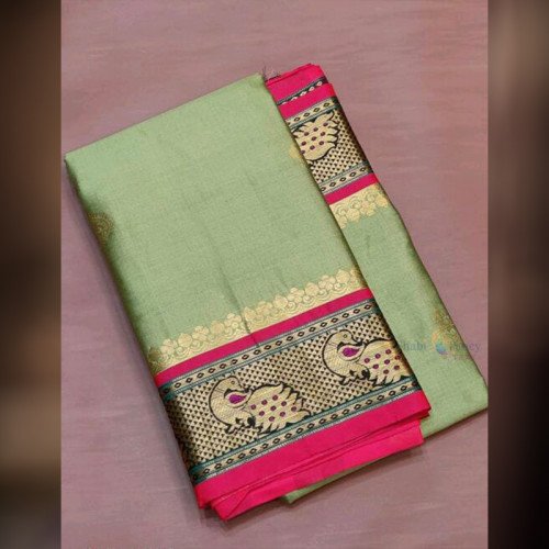 Soft Silk Saree - Grey