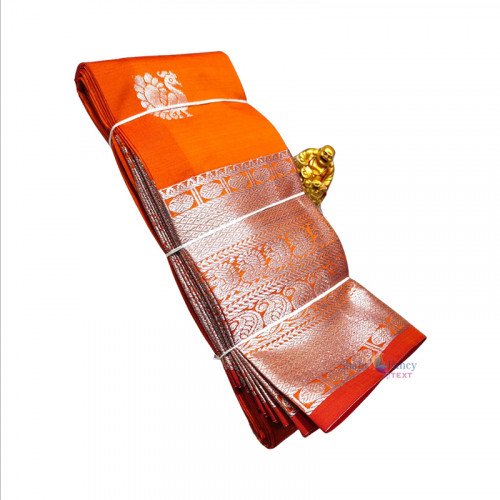 Soft Silk Saree - Orange